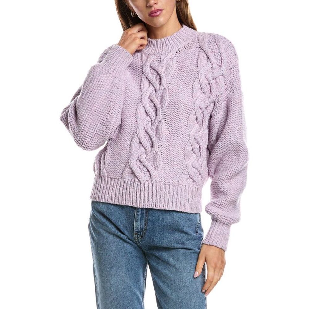 IRO Lilac Cable Knit Sweater